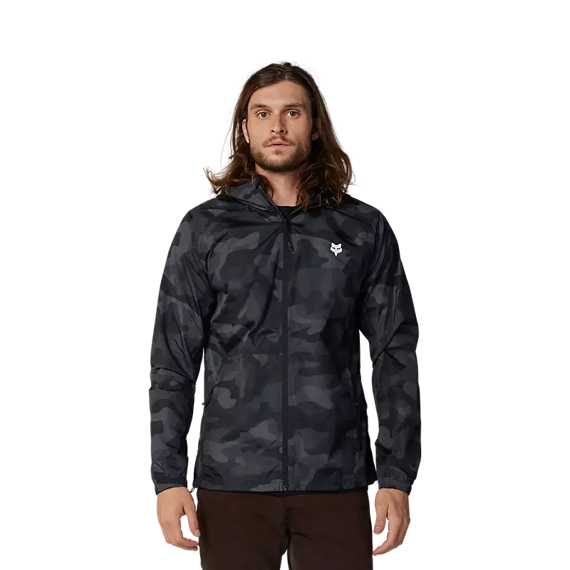 Fox Head Camo Windbreaker Jacket - Black Camo - SS24