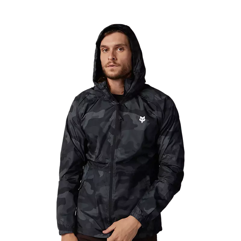 Fox Head Camo Windbreaker Jacket - Black Camo - SS24