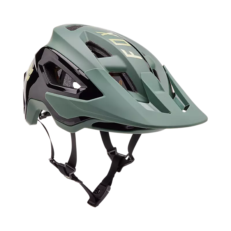 Fox Speedframe Pro Helmet - Blocked - Hunter Green - AW24