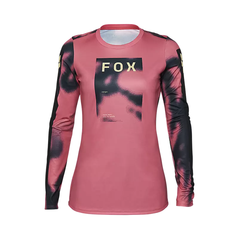 Fox Womens Ranger Taunt Long Sleeve Jersey - Guava Pink - AW24