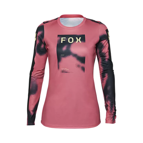 Fox Womens Ranger Taunt Long Sleeve Jersey - Guava Pink - AW24