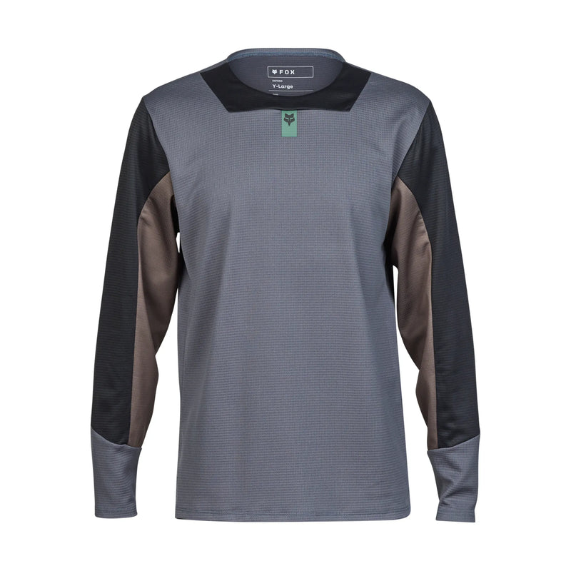 Fox Defend Youth LS Jersey Graphite - AW24